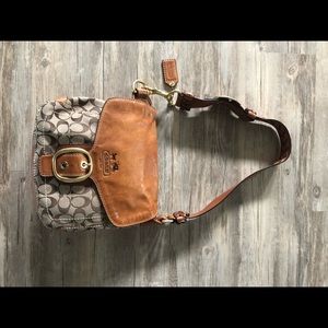 Rare vintage COACH shoulder bag with braided strap